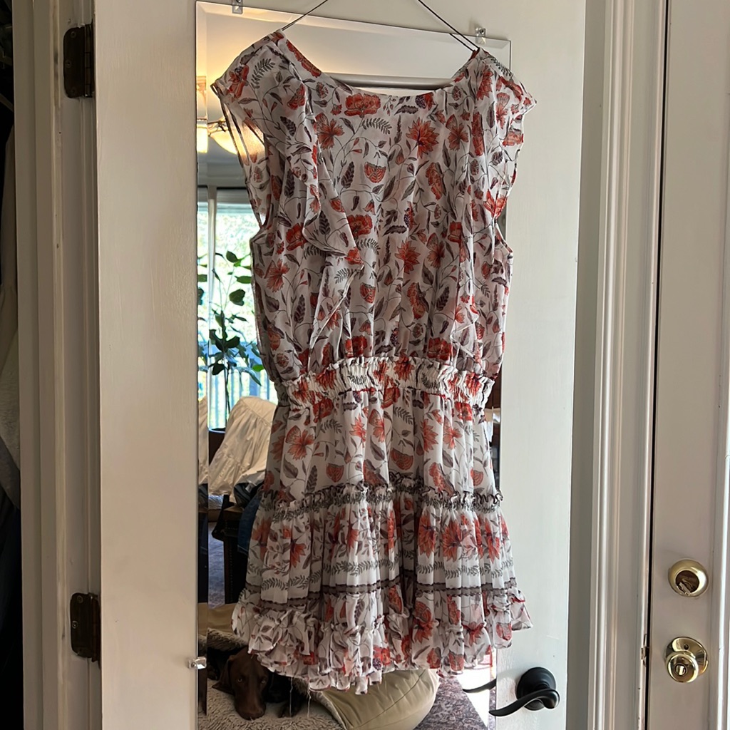 Misa Flutter Sleeve Mini Dress